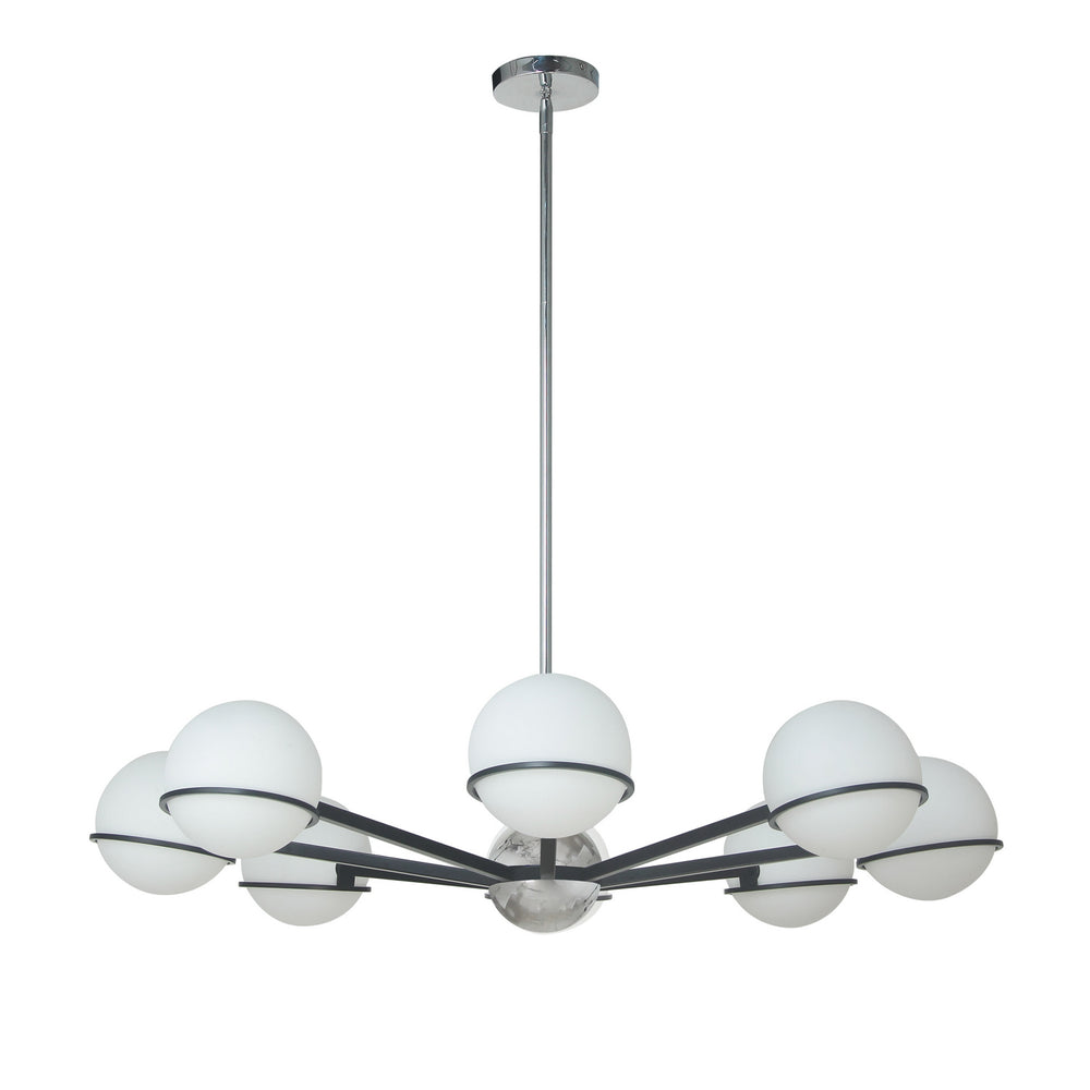 Dainolite Canada - Eight Light Chandelier - Sofia - Polished Chrome- Union Lighting Luminaires Decor