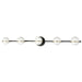 Dainolite Canada - Five Light Vanity - Sofia - Matte Black- Union Lighting Luminaires Decor