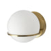 Dainolite Canada - One Light Wall Sconce - Sofia - Aged Brass- Union Lighting Luminaires Decor