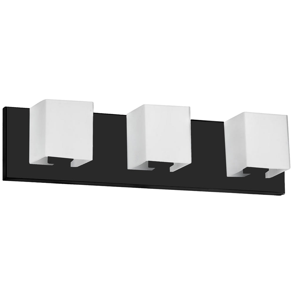 Dainolite Canada - Three Light Vanity Fixture - Verona - Black- Union Lighting Luminaires Decor