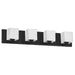 Dainolite Canada - Four Light Vanity Fixture - Verona - Black- Union Lighting Luminaires Decor