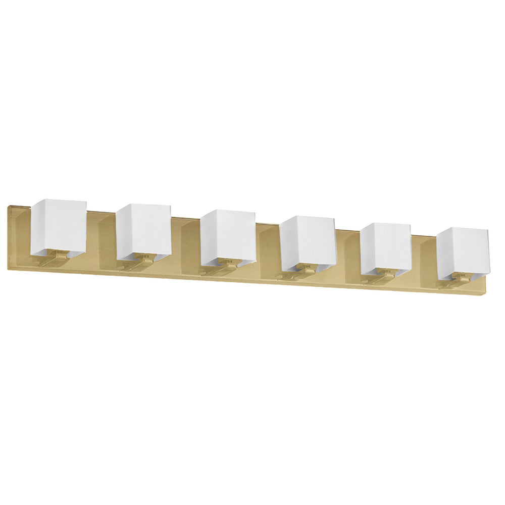 Dainolite Canada - Six Light Vanity - Verona - Aged Brass- Union Lighting Luminaires Decor