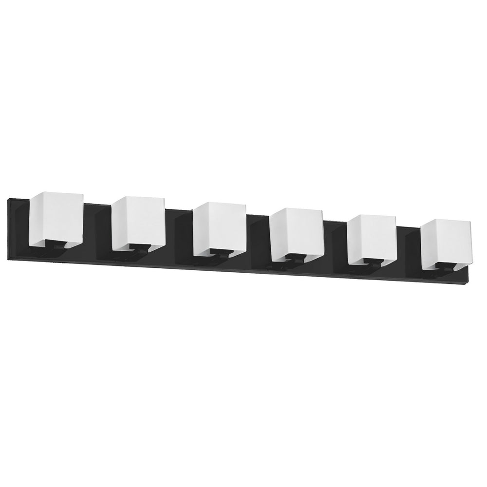 Dainolite Canada - Six Light Vanity - Verona - Black- Union Lighting Luminaires Decor