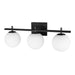 Dainolite Canada - Three Light Vanity Fixture - Vivaldi - Black- Union Lighting Luminaires Decor