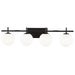 Dainolite Canada - Four Light Vanity Fixture - Vivaldi - Black- Union Lighting Luminaires Decor