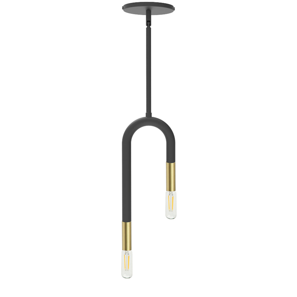 Dainolite Canada - Two Light Pendant - Wand - Black- Union Lighting Luminaires Decor