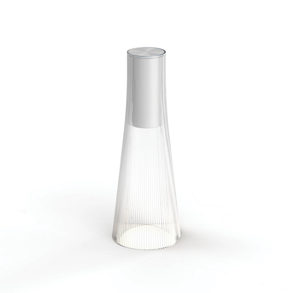 Pablo Designs - LED Table Lamp - Candel - Clear/Silver- Union Lighting Luminaires Decor