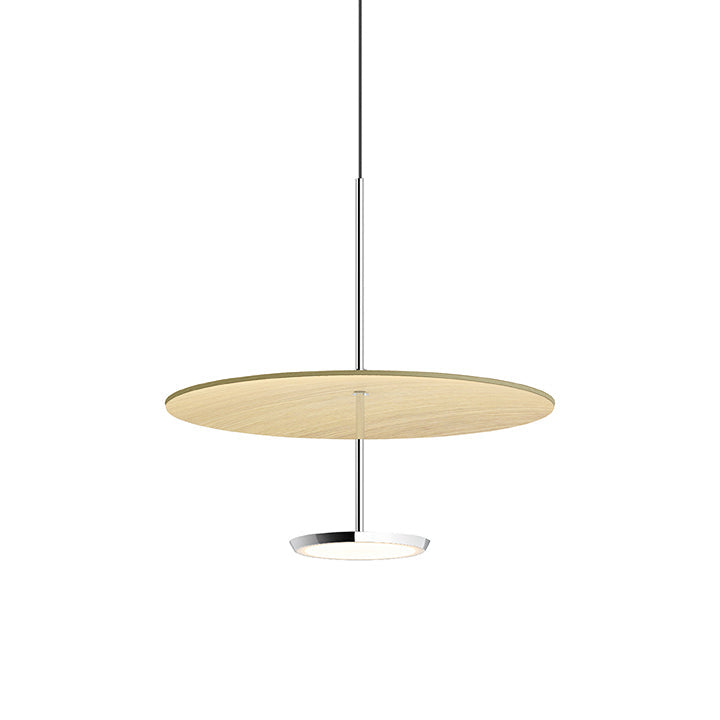 Pablo Designs - LED Pendant - Sky - Oak/Chrome- Union Lighting Luminaires Decor