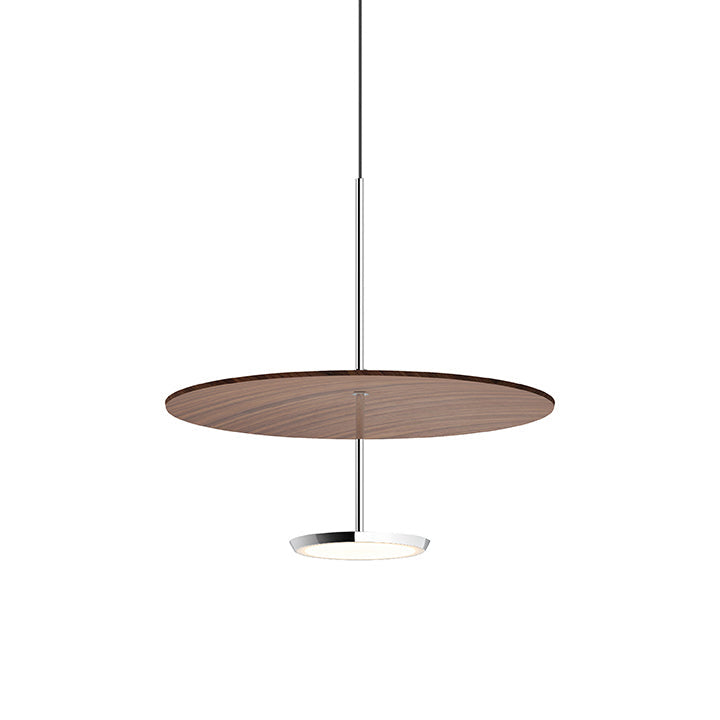 Pablo Designs - LED Pendant - Sky - Walnut/Chrome- Union Lighting Luminaires Decor