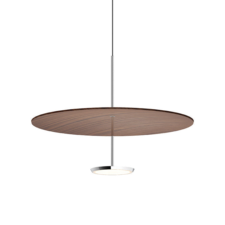 Pablo Designs - LED Pendant - Sky - Walnut/Chrome- Union Lighting Luminaires Decor