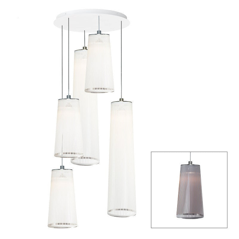 Pablo Designs - One Light Chandelier - Solis - Silver- Union Lighting Luminaires Decor