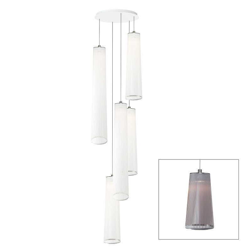 Pablo Designs - One Light Chandelier - Solis - Silver- Union Lighting Luminaires Decor