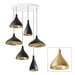 Pablo Designs - LED Chandelier - Swell - Brass/ Brass- Union Lighting Luminaires Decor