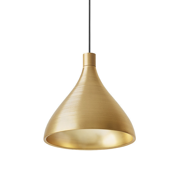 Pablo Designs - LED Pendant - Swell - Brass/ Brass- Union Lighting Luminaires Decor