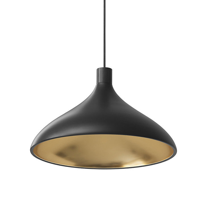 Pablo Designs - LED Pendant - Swell - Black/ Brass- Union Lighting Luminaires Decor