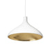 Pablo Designs - LED Pendant - Swell - White/ Brass- Union Lighting Luminaires Decor