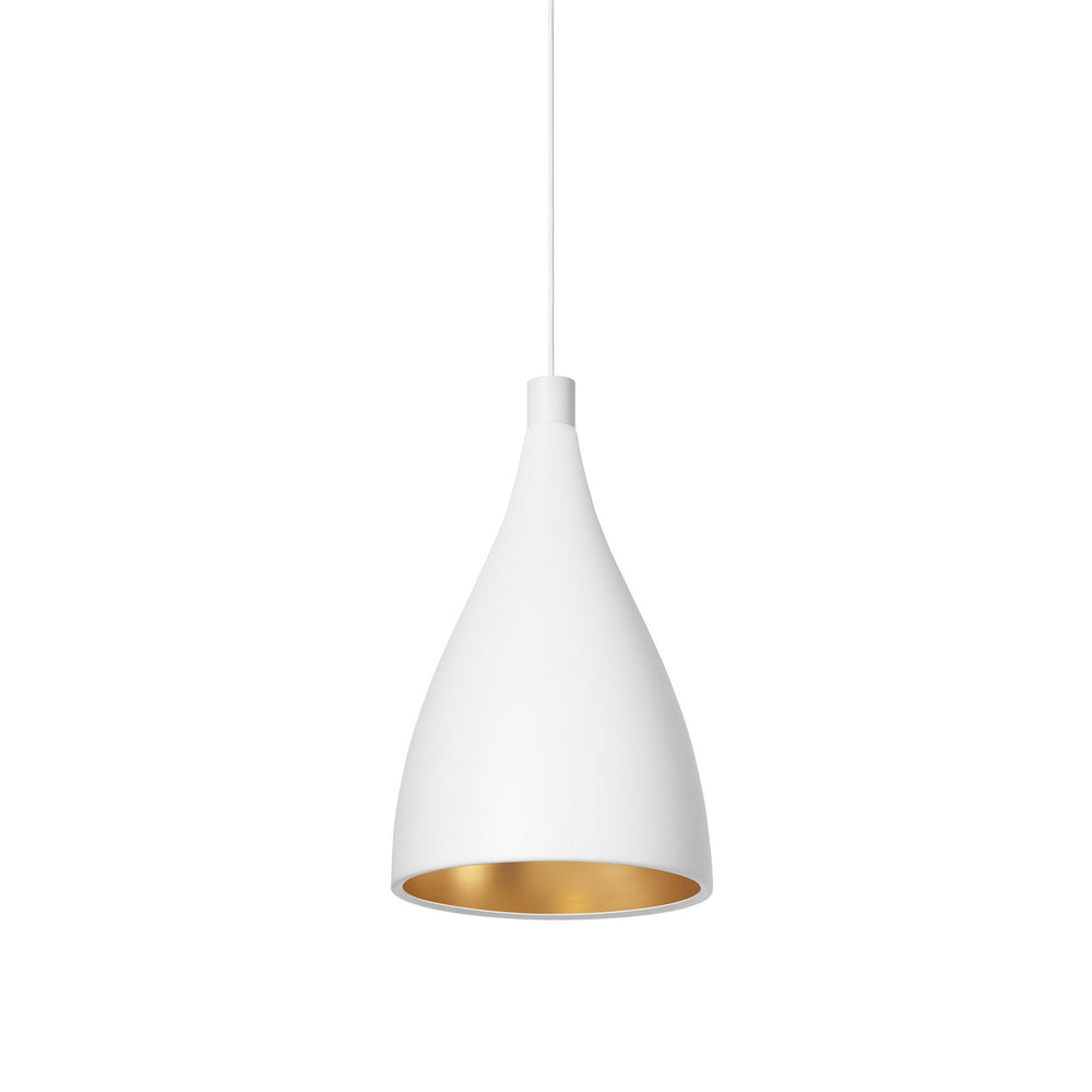 Pablo Designs - LED Pendant - White/ Brass- Union Lighting Luminaires Decor