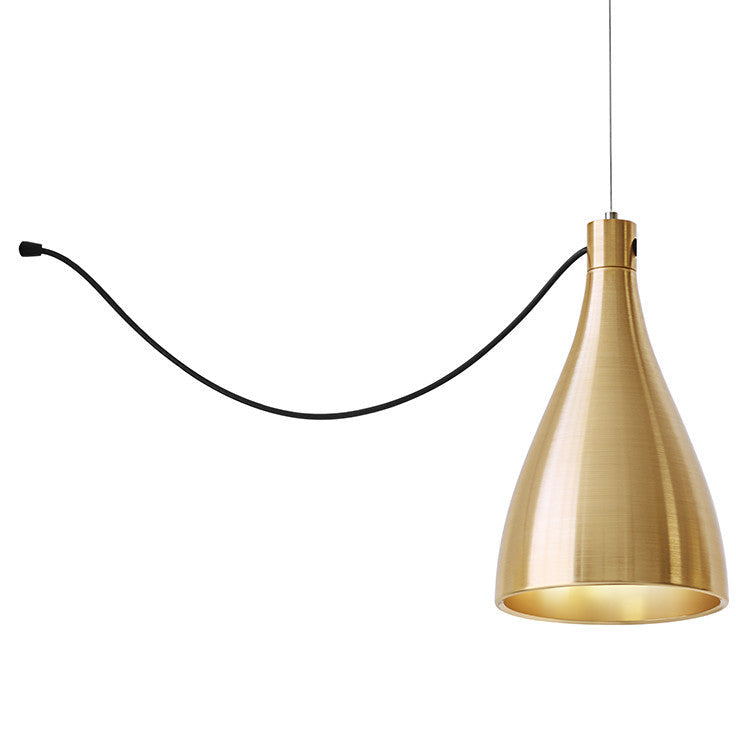 Pablo Designs - LED Pendant - Swell - Brass/ Brass- Union Lighting Luminaires Decor