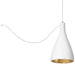 Pablo Designs - LED Pendant - Swell - White/ Brass- Union Lighting Luminaires Decor