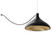 Pablo Designs - LED Pendant - Swell - Black/ Brass- Union Lighting Luminaires Decor