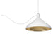 Pablo Designs - LED Pendant - Swell - White/ Brass- Union Lighting Luminaires Decor