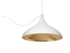Pablo Designs - LED Chandelier - Swell - White/ Brass- Union Lighting Luminaires Decor