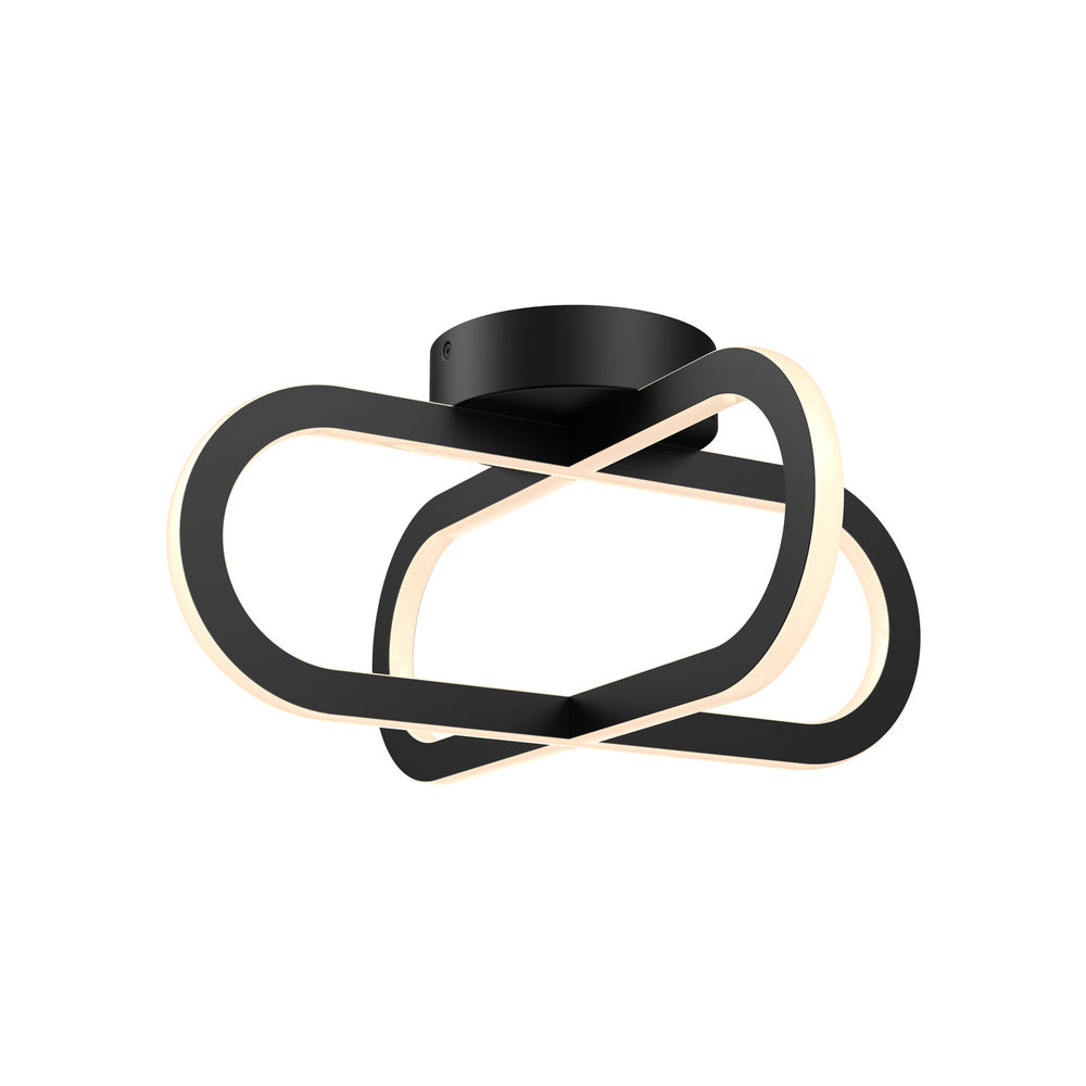 Dals - One Light Flush Mount - Atom - BK- Union Lighting Luminaires Decor