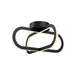 Dals - One Light Flush Mount - Atom - BK- Union Lighting Luminaires Decor