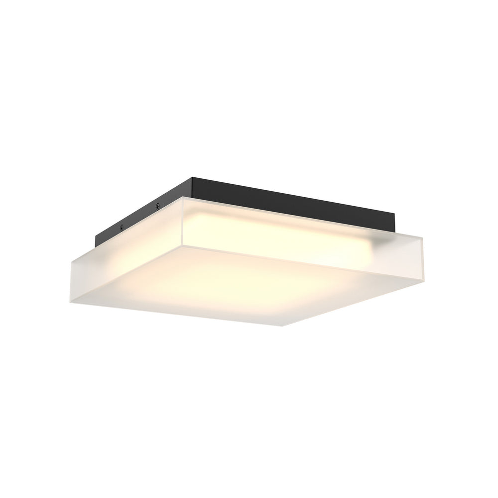 Dals - One Light Flush Mount - Misty - BK- Union Lighting Luminaires Decor