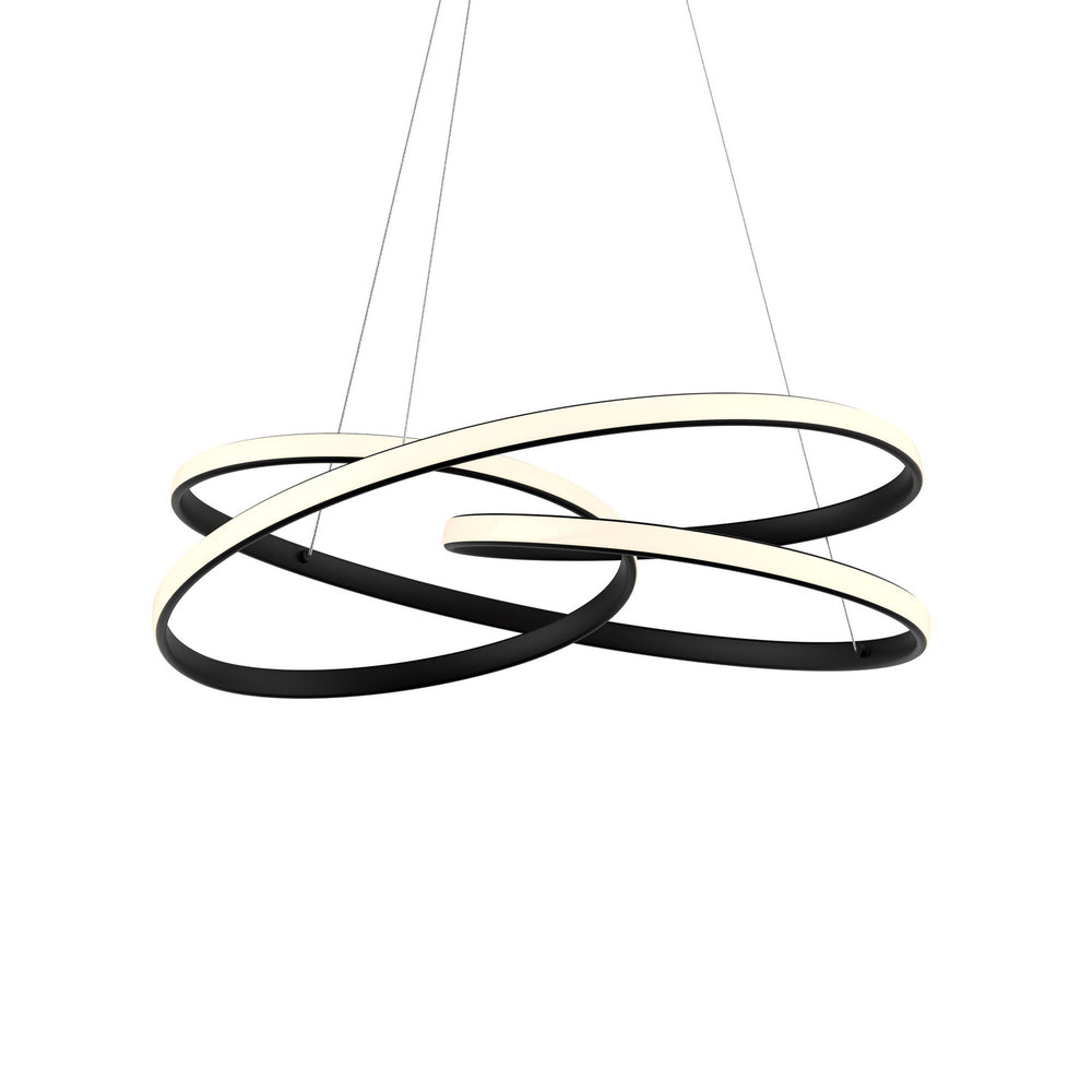 Dals - One Light Pendant - Twist - BK- Union Lighting Luminaires Decor