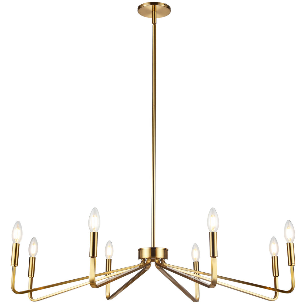 Dainolite Canada - Eight Light Chandelier - Clayton - Aged Brass- Union Lighting Luminaires Decor