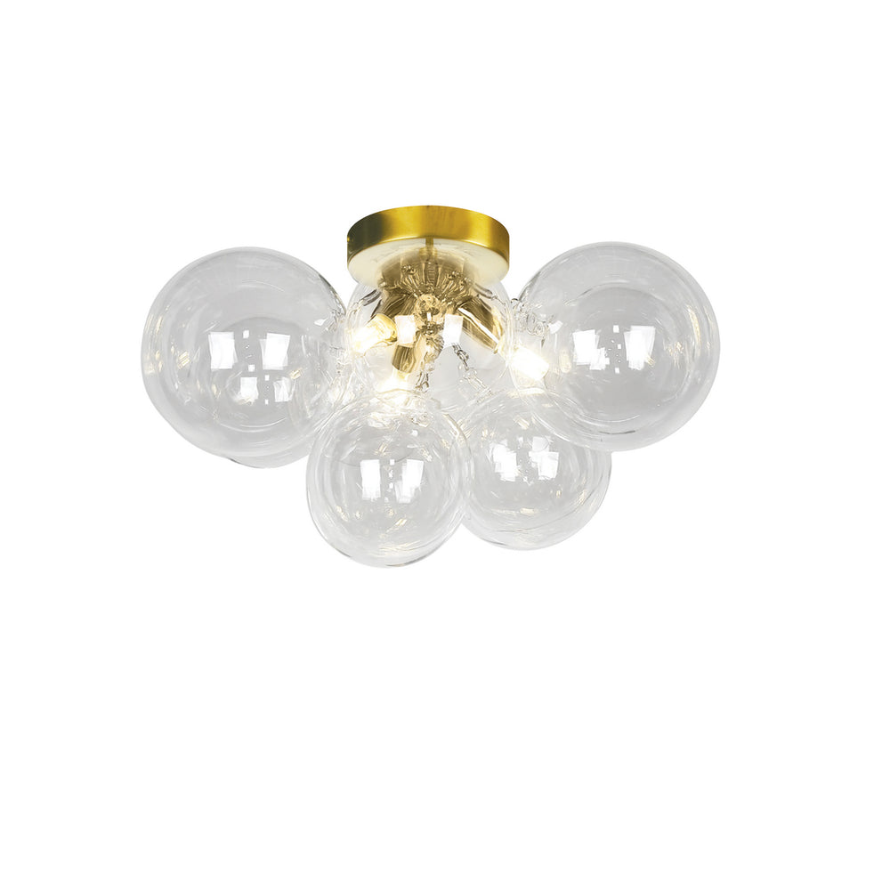 Dainolite Canada - Three Light Flush Mount - Comet - Clear- Union Lighting Luminaires Decor
