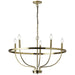 Dainolite Canada - Five Light Chandelier - Cesar - Aged Brass- Union Lighting Luminaires Decor
