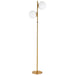 Dainolite Canada - Two Light Floor Lamp - Folgar - Aged Brass- Union Lighting Luminaires Decor