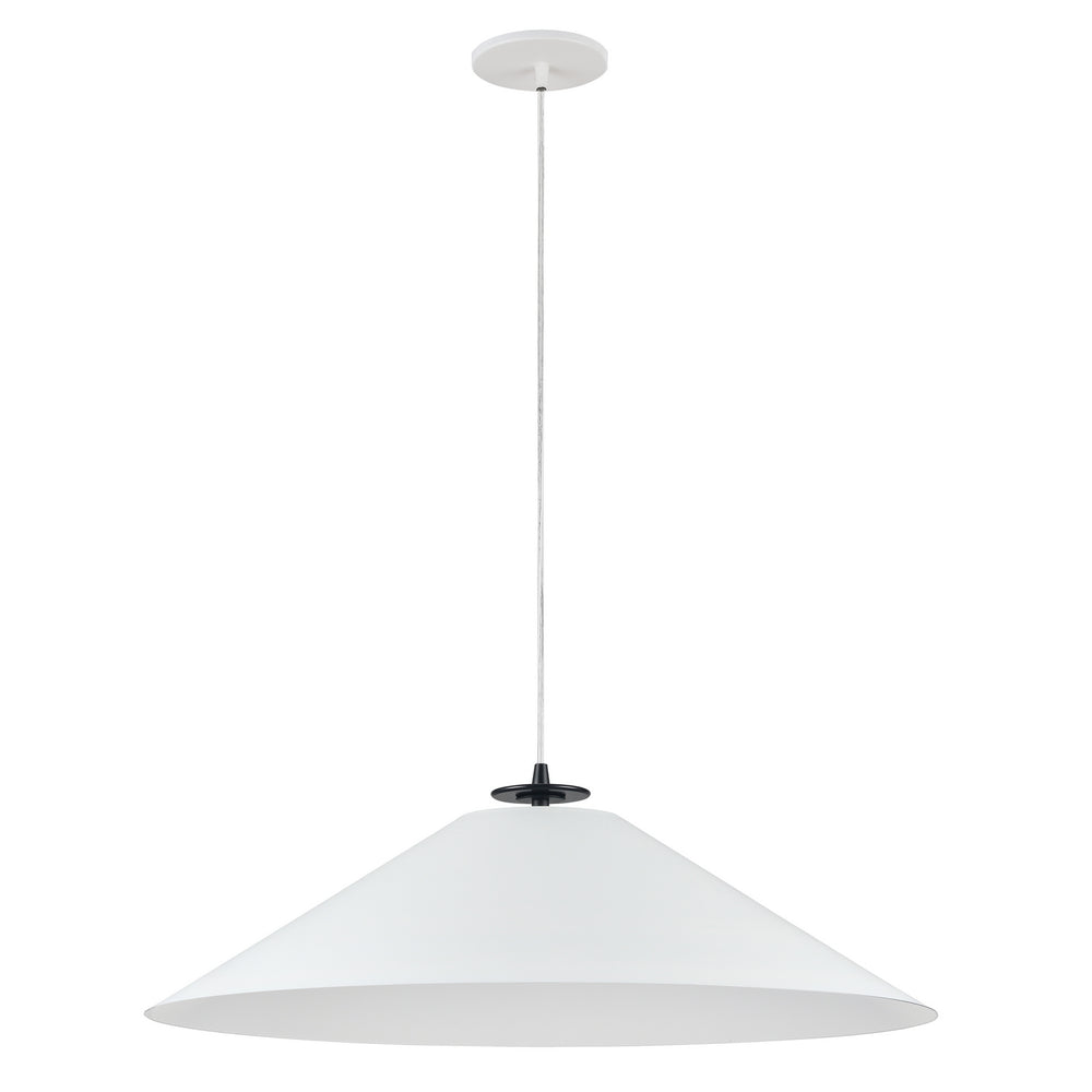 Dainolite Canada - One Light Pendant - Prudence - White- Union Lighting Luminaires Decor
