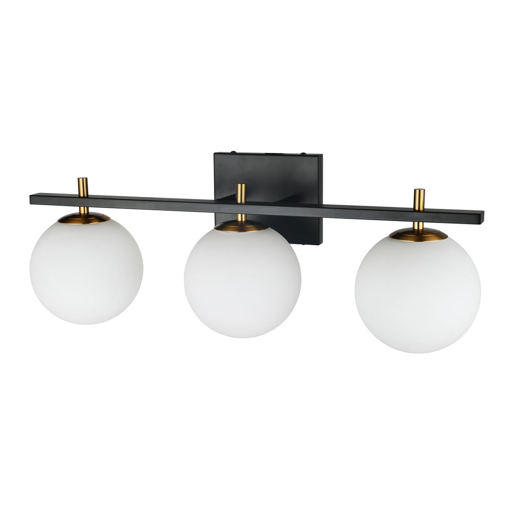 Dainolite Canada - Three Light Vanity Fixture - Vivaldi - Matte Black- Union Lighting Luminaires Decor