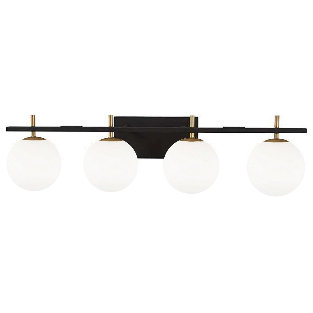Dainolite Canada - Four Light Vanity Fixture - Vivaldi - Matte Black- Union Lighting Luminaires Decor