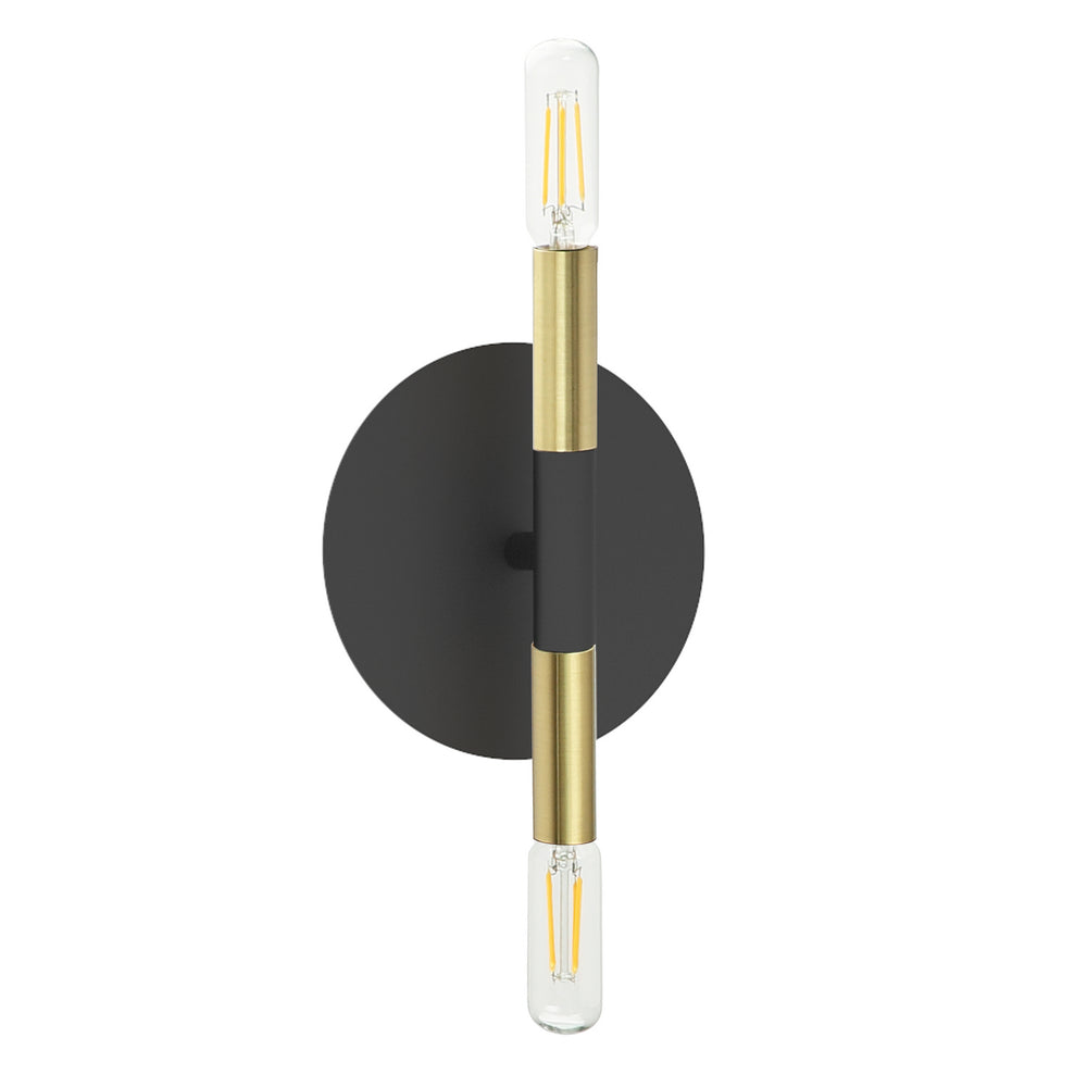 Dainolite Canada - Two Light Wall Sconce - Wand - Black- Union Lighting Luminaires Decor