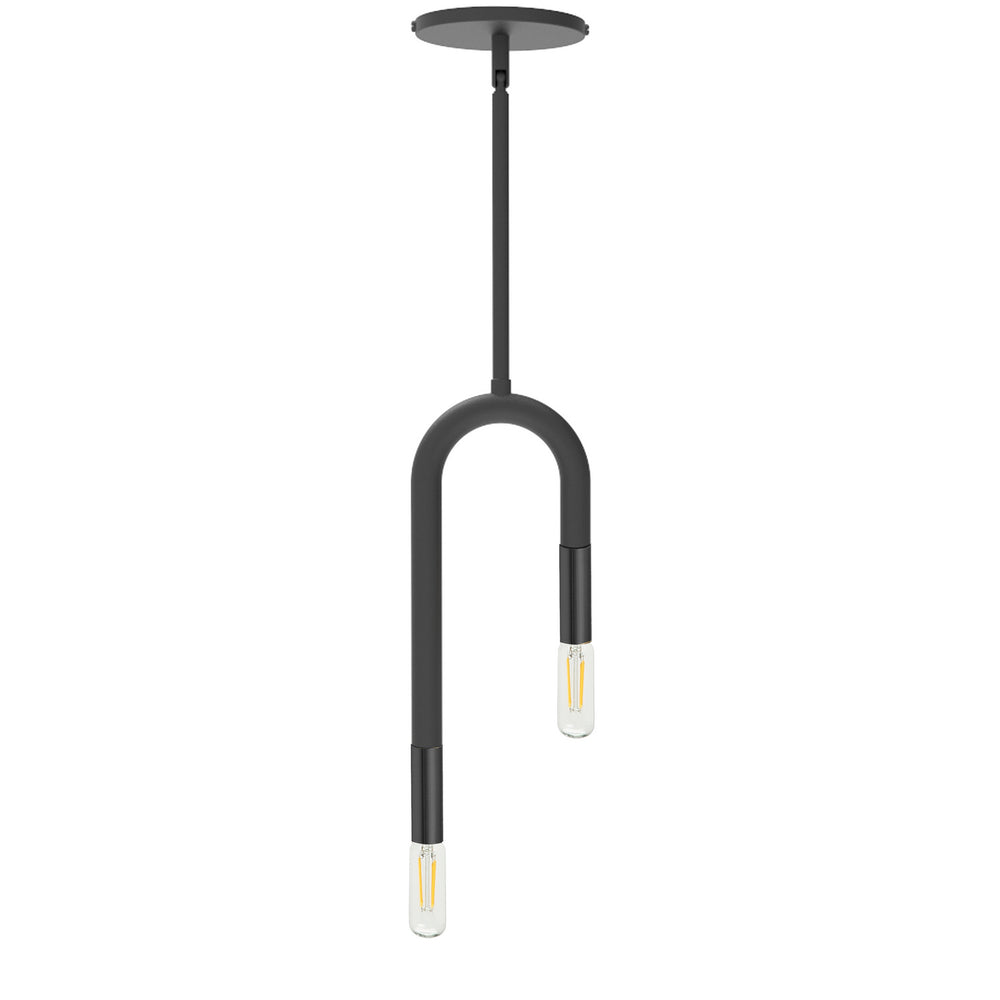 Dainolite Canada - Two Light Pendant - Wand - Black- Union Lighting Luminaires Decor