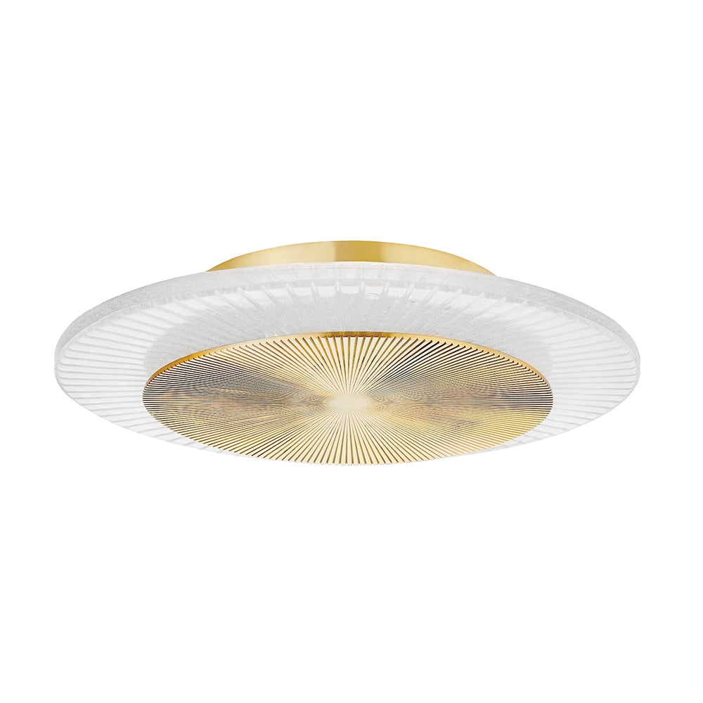 Corbett Lighting Canada - LED Flush Mount - Topaz - Vintage Polished Brass- Union Lighting Luminaires Decor