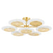 Corbett Lighting Canada - LED Semi Flush Mount - Topaz - Vintage Polished Brass- Union Lighting Luminaires Decor