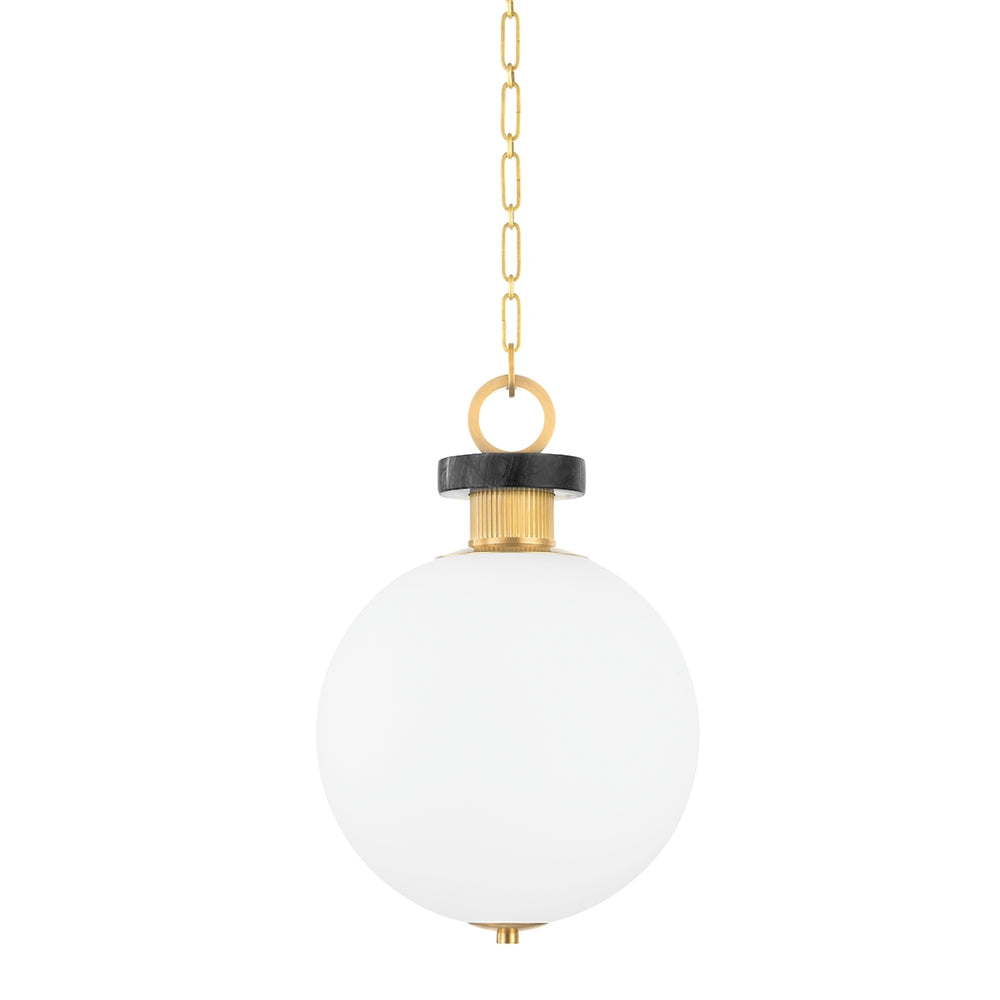 Corbett Lighting Canada - One Light Pendant - Haru - Vintage Brass- Union Lighting Luminaires Decor