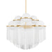 Corbett Lighting Canada - Six Light Chandelier - Celestial - Aged Brass- Union Lighting Luminaires Decor