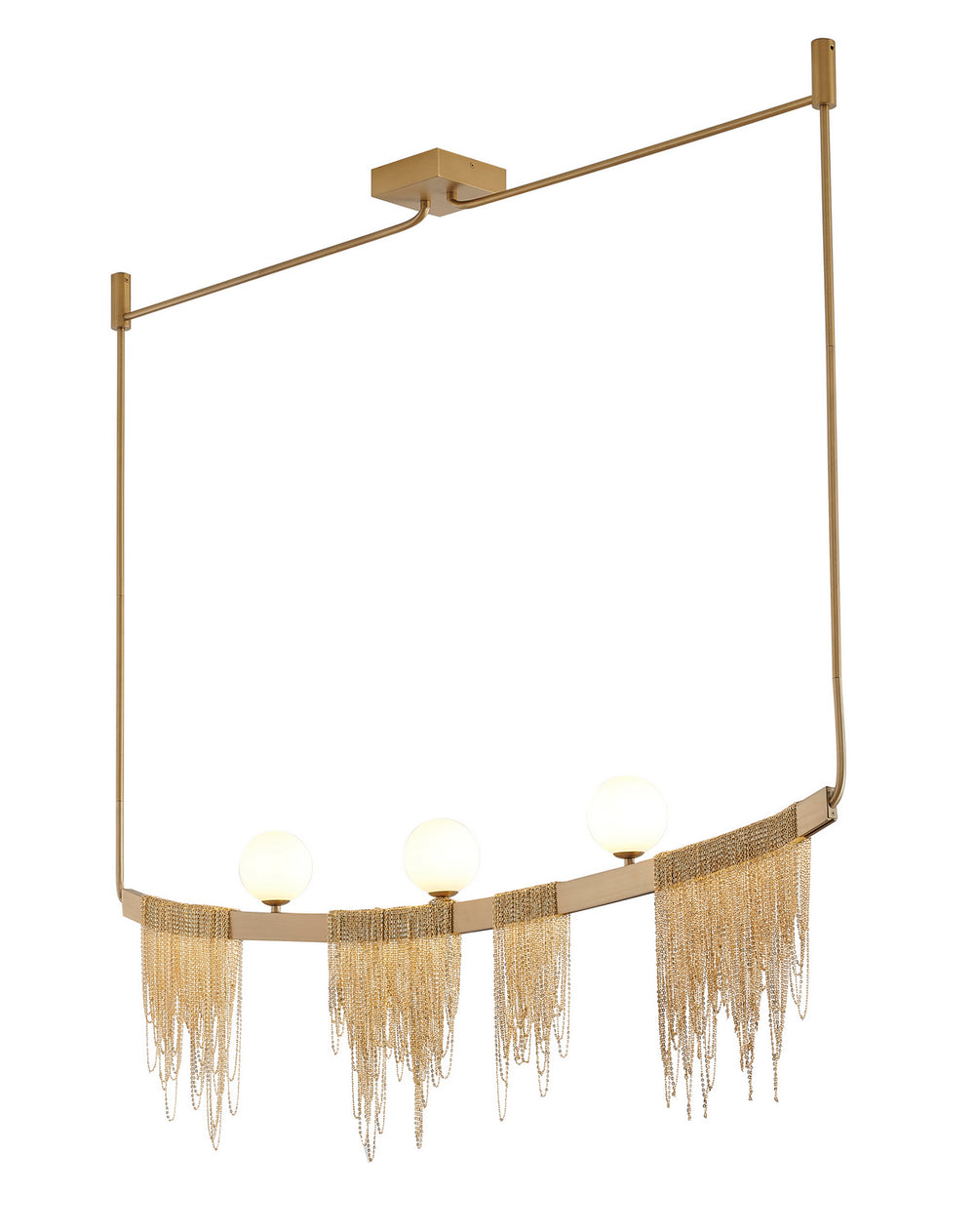 Bethel International Canada - Three Light Chandelier - Gold- Union Lighting Luminaires Decor
