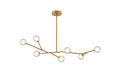 Bethel International Canada - Seven Light Chandelier - Brass- Union Lighting Luminaires Decor