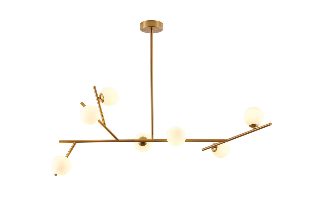 Bethel International Canada - Seven Light Chandelier - Brass- Union Lighting Luminaires Decor
