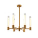 Bethel International Canada - Six Light Chandelier - Brass- Union Lighting Luminaires Decor