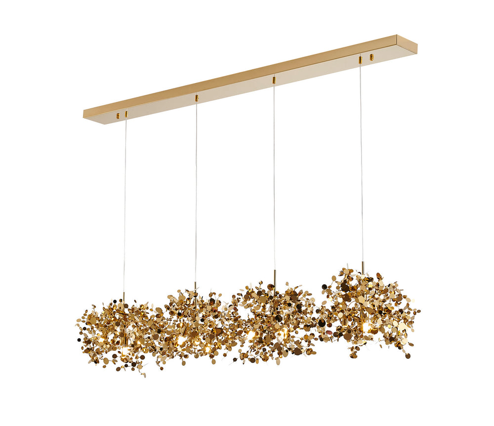 Bethel International Canada - 12 Light Island Pendant - Gold- Union Lighting Luminaires Decor