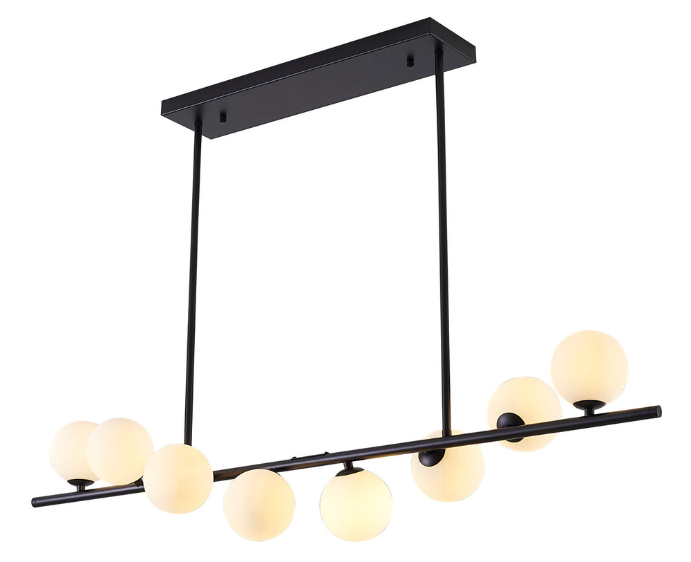 Bethel International Canada - Eight Light Chandelier - Black- Union Lighting Luminaires Decor