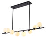 Bethel International Canada - Eight Light Chandelier - Black- Union Lighting Luminaires Decor